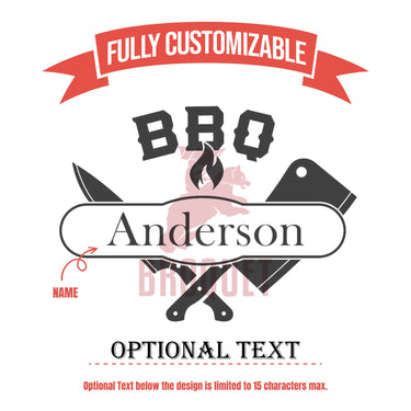 Custom BBQ Set for Dad: Personalized 5-Piece Grill Tool Set